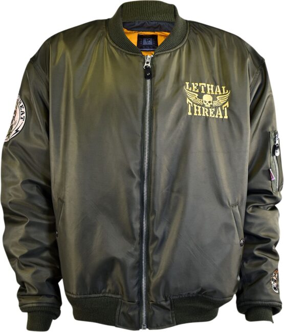 Lethal Threat Bombs Away Jacket Green XL Men's