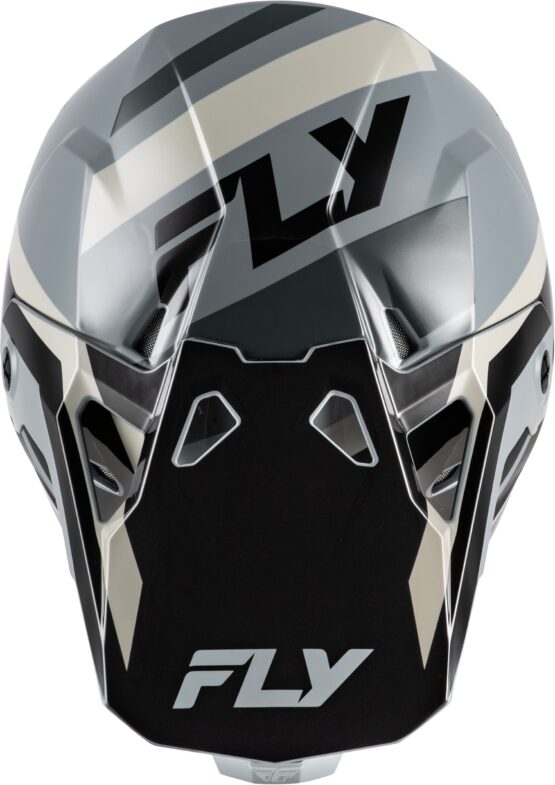 Fly Racing Formula CP Seal Helmet Black/Grey/Light Grey XL - Image 2