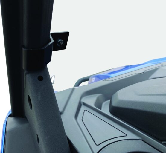 QuadBoss Windbreak Folding Windshield Clear Fits 16-22 Can-Am Defender HD10 - Image 3
