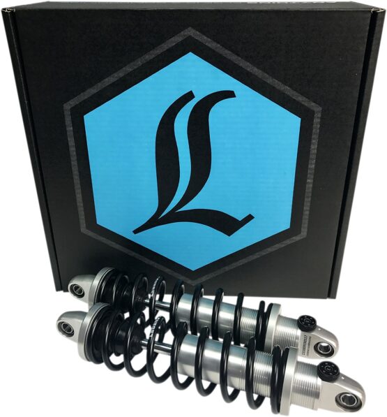 Legend Suspension Revo-A 12in Clear Anodized Shocks Standard For Harley Touring