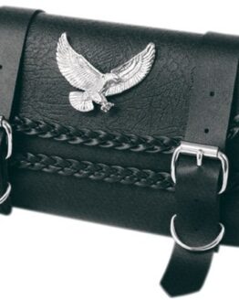 Willie & Max Black Magic Tool Bag 12in x 5in x 2.5in Black Synthetic Leather