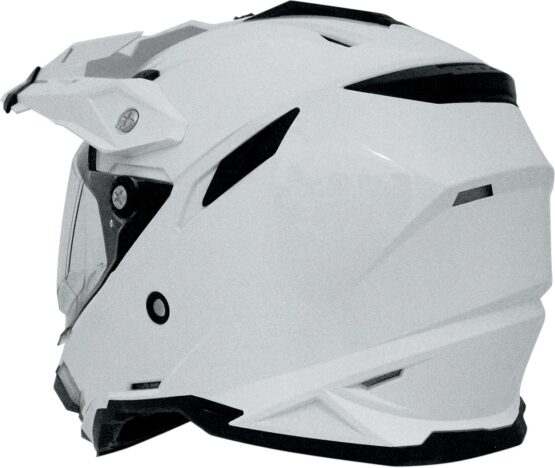 FX-41DS Full Face Dual-Sport Helmet Gloss White Medium - Image 3