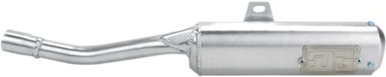 Oval Brushed Aluminum Muffler Silencer