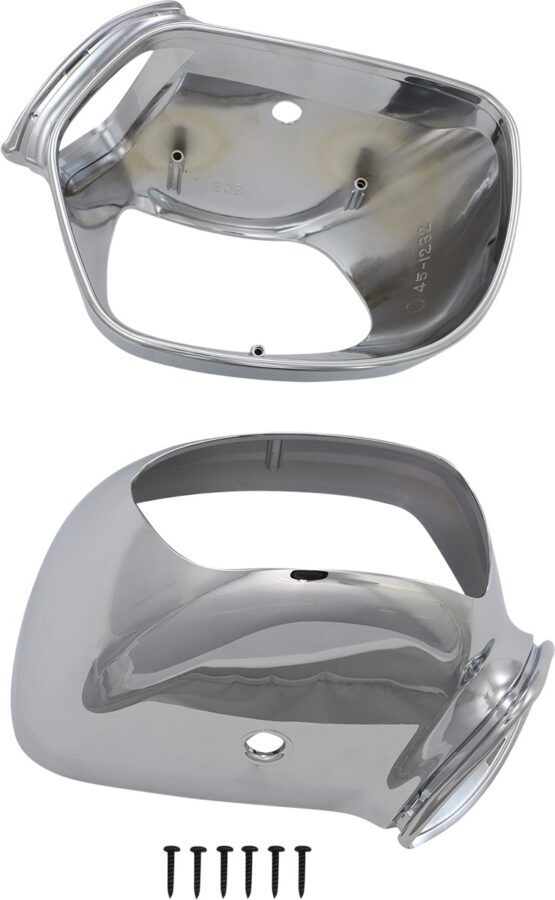 Parts Unlimited Mirror Housings Chrome Pair For Honda GL1800 Gold Wing