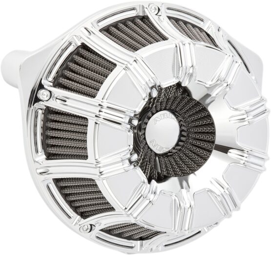 Ness 10-Gauge Inverted Air Cleaner Chrome by Arlen Ness