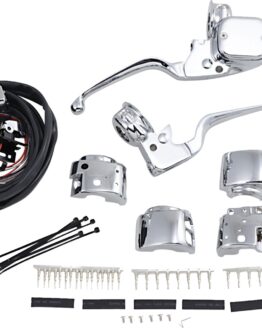 Drag Specialties Handlebar Control Kit Mechanical Clutch Chrome Harley For 96-11