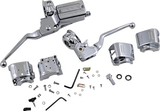 Drag Specialties Handlebar Control Kit Chrome 1in for Harley-Davidson