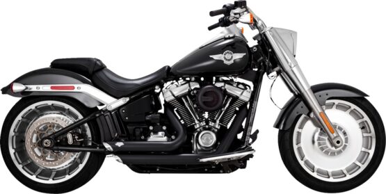 Vance & Hines Shortshots Staggered Exhaust Black For Harley Softail 107/114 - Image 3