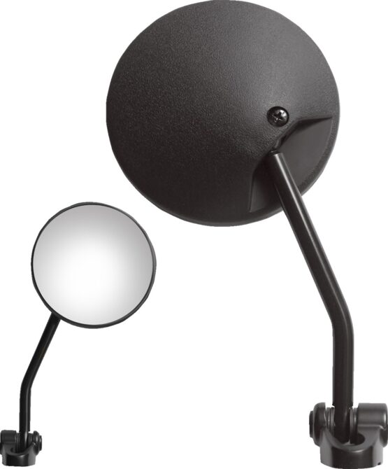 Parts Unlimited Flag Style Snowmobile Mirror Universal Mount Black