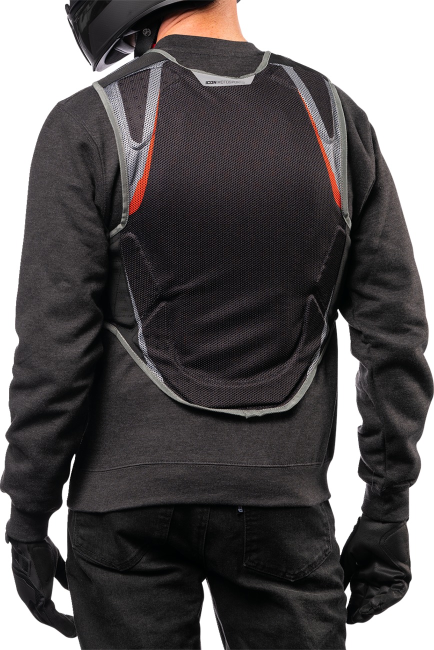 ICON Field Armor Softcore Vest M/L Black/Gray/Red - Image 4