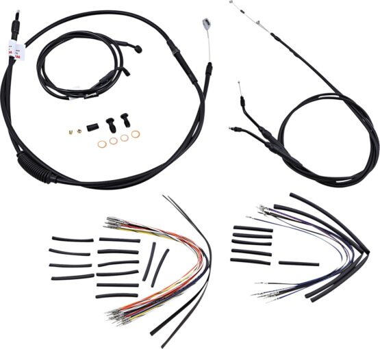 Extended Black Control Cable Kit 16" tall bars