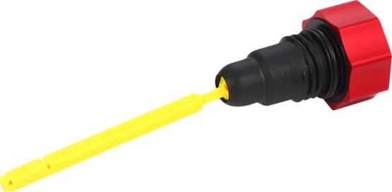 Figurati Designs Magnetic Oil Dipstick Curved Red For 07-16 Harley Touring - Image 3