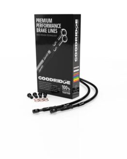 Goodridge Rear Brake Line Kit - Black Fits 03-14 Triumph Speedmaster