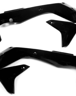 Acerbis Black Radiator Shrouds Plastic - Fits 16-18 Kawasaki KX450F