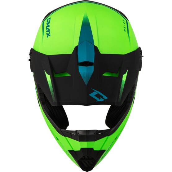 MX-46 Compound Helmet Matte Hi-Vis Green/Black/Blue 2X-Large - Image 3