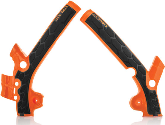 X-Grip Frame Guards Orange/Black - Image 2