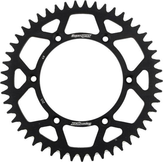 Supersprox Aluminum Rear Sprocket 49T Black Fits Yamaha