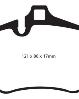 EBC Bluestuff Front Brake Pads Semi-Metallic DP52029NDX Fits 07-08 Porsche 911