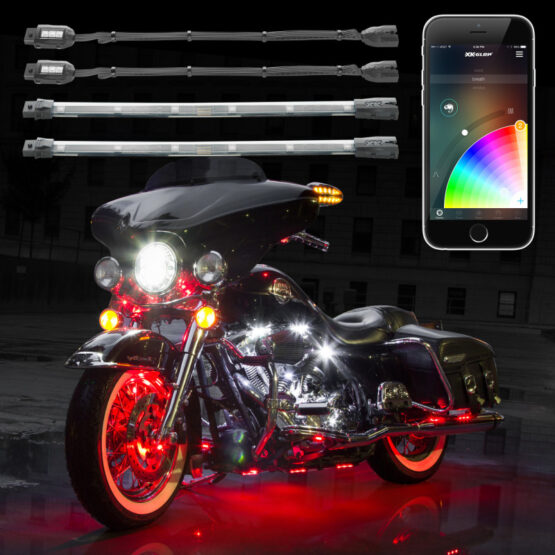 XKGLOW 26pc Chrome LED Accent Light Kit for ATV/Motorcycle