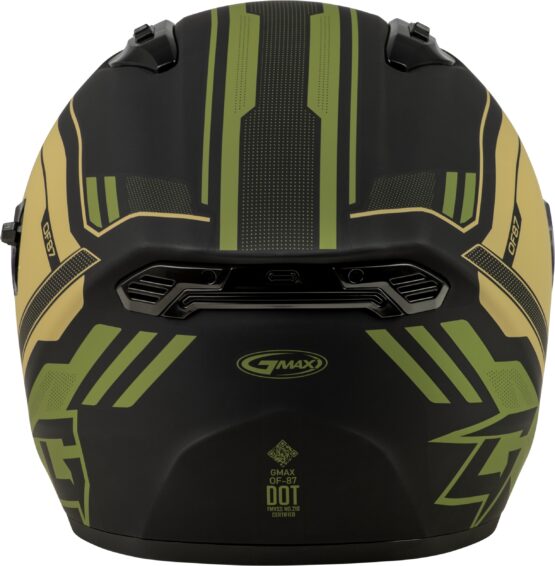 GMAX OF-87 Duke Helmet Matte Black/Green Small - Image 2