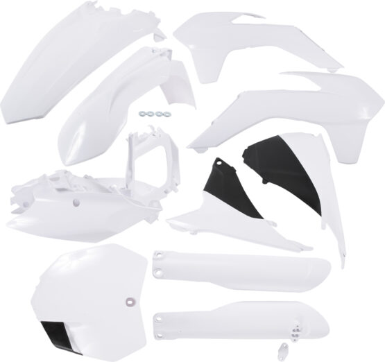 Acerbis Full Plastic Kit White/Black Fits 15-17 KTM 125-450