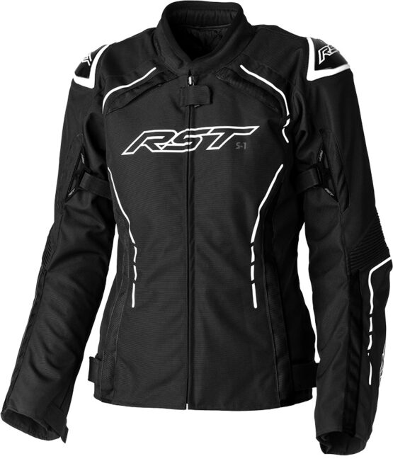 RST Ladies S1 CE Textile Jacket Black/White XS