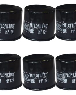 HF129 Oil Filter - Black - 6 Pack