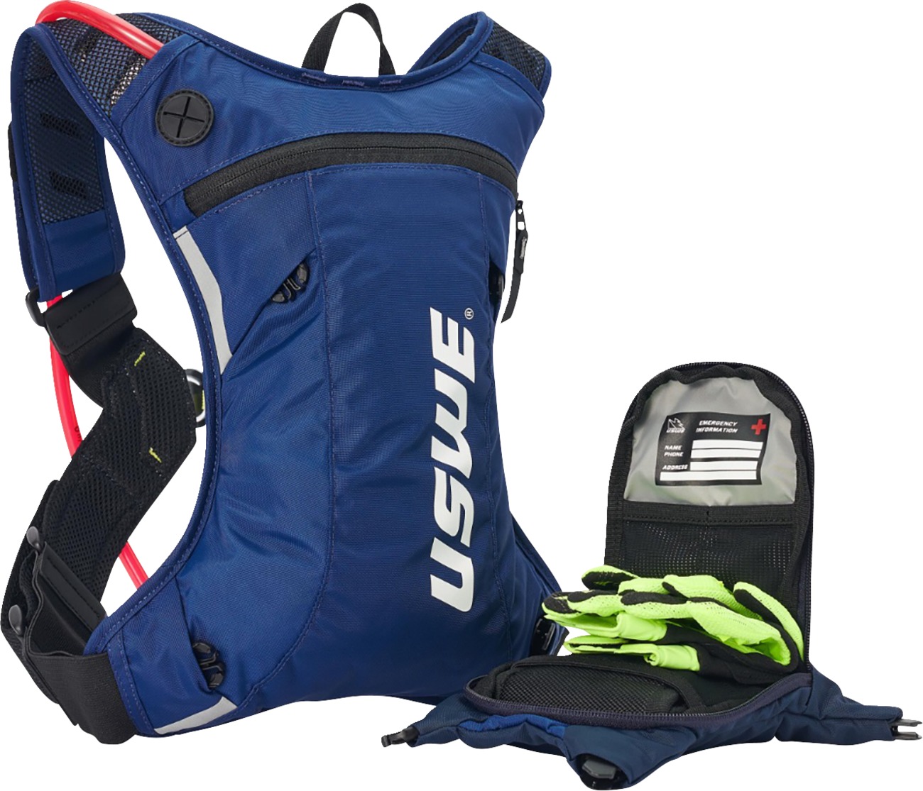 USWE Moto Hydro 3L Hydration Pack Black Blue - Image 3