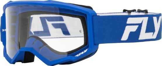Fly Racing Youth Focus Goggle Blue/White Clear Lens