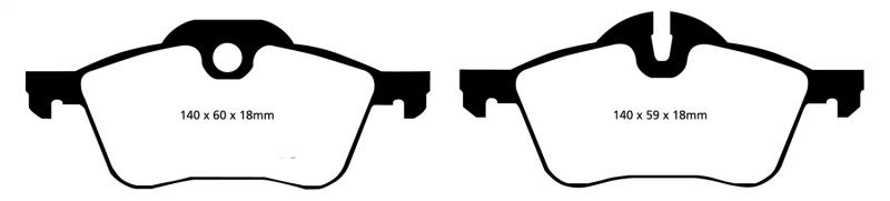 EBC Redstuff Front Ceramic Brake Pads DP31388C Fits 02-03 Mini Hardtop 1.6 - Image 3