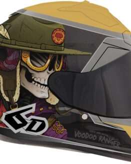 6D ATS-1R Voodoo Ranger Helmet XL Black Gold Unisex