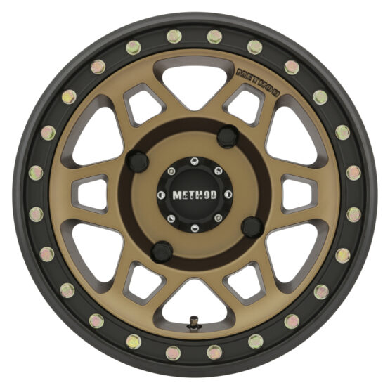 405 UTV Beadlock Wheel 15x7 4+3/13mm Offset 4x156 132mm CB Bronze w/ Black Ring - Image 2