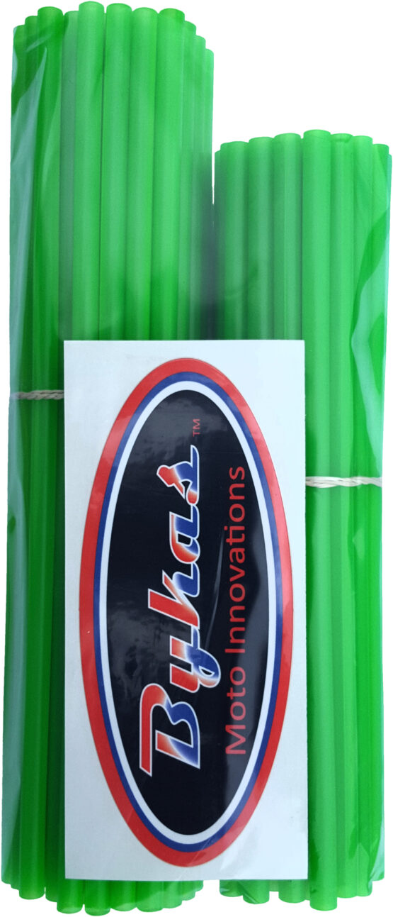 Neon Green Spoke Wraps 72/pk 21" Front / 19"/18" Rear