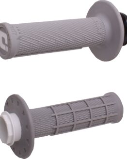 ODI Micro-X Half-Waffle V2 Lock-On Grips Gray/Silver Mini MX