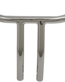 1.25" Diameter 10" Rise TBW Chrome T Handlebars