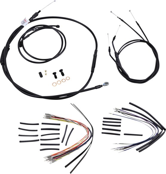 Extended Black Control Cable Kit 16" tall bars