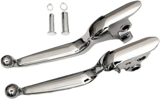 HardDrive Smooth Lever Set Chrome For Harley Softail 2018-2023