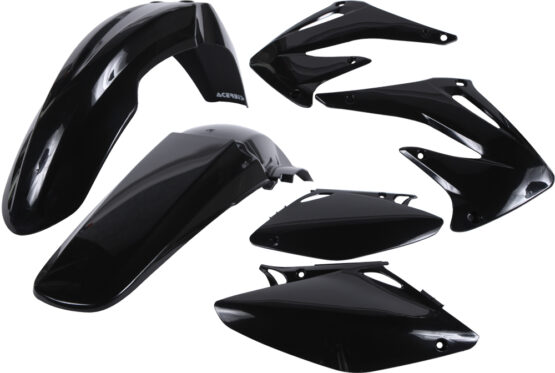Acerbis Black Plastic Kit 6pc Fits 2004 Honda CRF450R