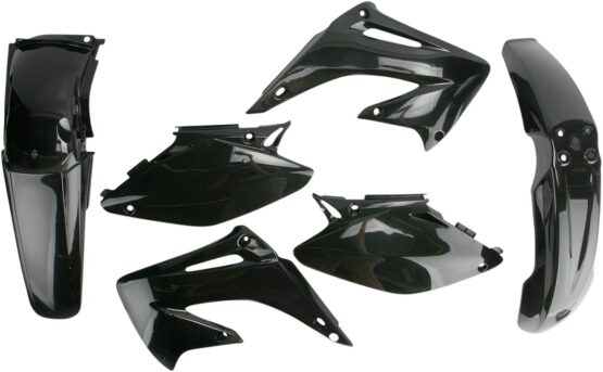Acerbis Black Plastic Kit 6pc Fits 04-07 Honda CR125R CR250R - Image 2