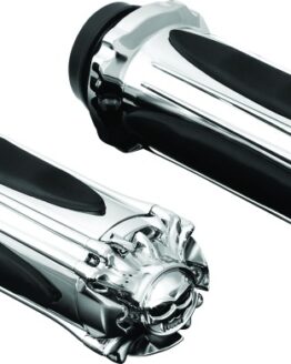 Kuryakyn Zombie Throttle-By-Wire Grips Chrome