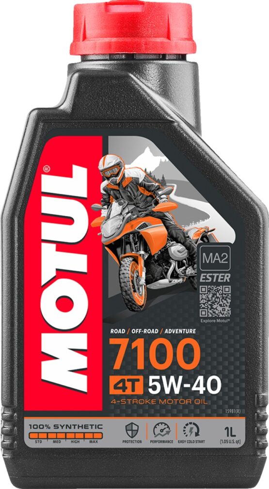 Motul 7100 4T 5W40 Synthetic Motorcycle Oil 1 Liter