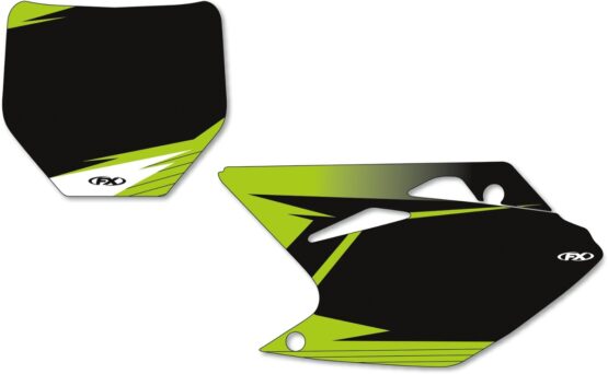 Factory Effex Pre-Cut Black Number Plate Backgrounds For 06-08 KX250F