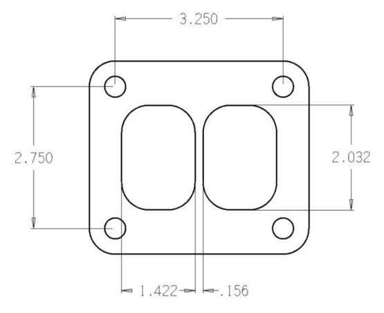 Turbo FLG T-Series Exhaust Inlet .010in Exhaust Gasket