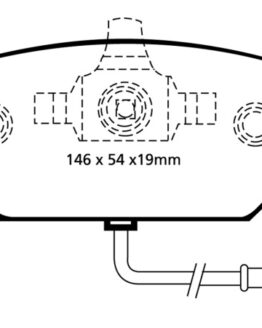 EBC Yellowstuff Front Brake Pads DP41329R Fits 00-05 Volkswagen Beetle 2.0