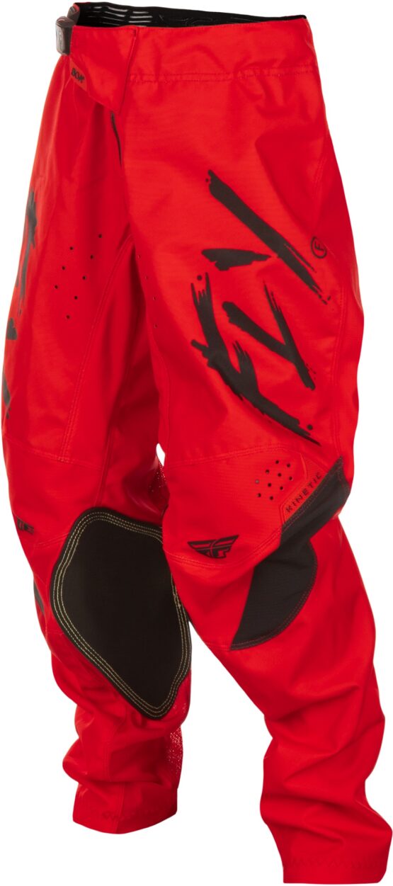 Fly Racing Youth Kinetic Stoke Pants Red/Black Size 18 - Image 3