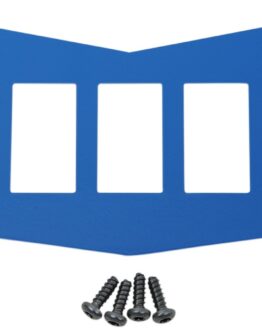 Moose Dashplate 5 Switch Blue Powder-Coated Steel Fits 08-18 Polaris RZR