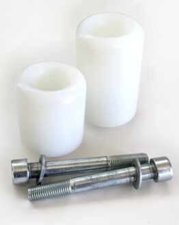 No Cut White Frame Sliders