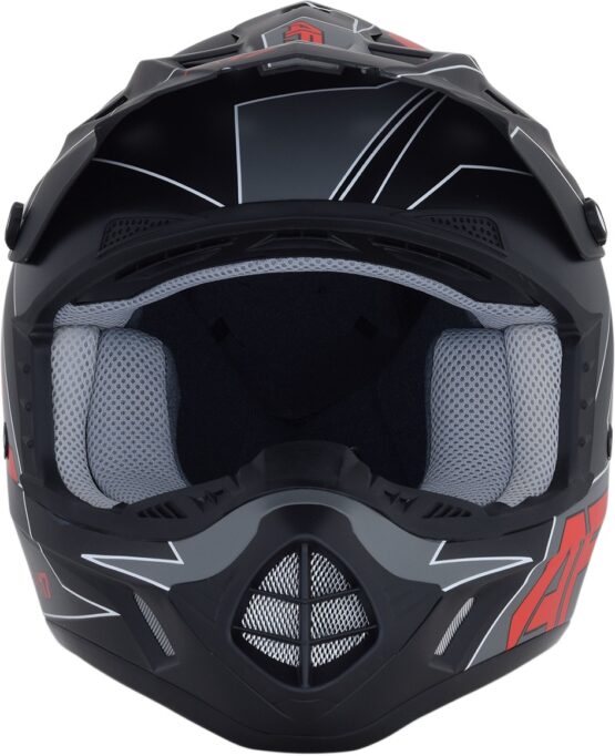FX-17 Full Face Offroad Helmet Matte Red Small - Image 5