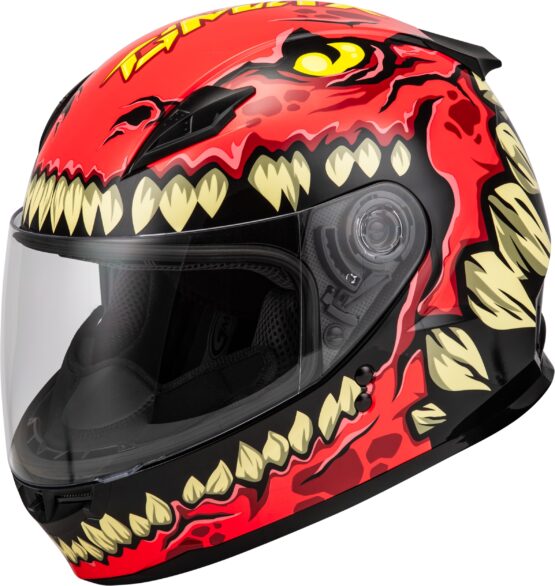 GMAX Youth GM-49Y Drax Full Face Helmet Red Large