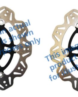 VEE Style Brake Rotors - Black Center Front Set